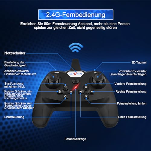 طائرة مقاتلة عائمة L0712 تعمل بجهاز تحكم عن بعد بتردد 2.4GHz من ايه دبليو اتش هيناكمسل للمبتدئين والاطفال والكبار، لعبة طائرة مع اضواء ملونة وشحن USB|B0CPHZYJJ7