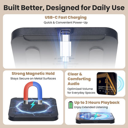 Quran Magnet Speaker (One Touch Surah Player)